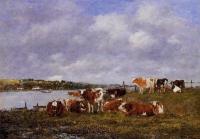 Boudin, Eugene - Pasturage, the Valley of the Touques